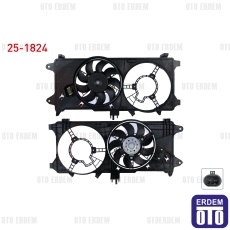 Fiat Doblo Fan Motoru Çiftli Davlumbaz Tek Fan Rezistanslı 1.3 Mjt 2001-2010 25-1824