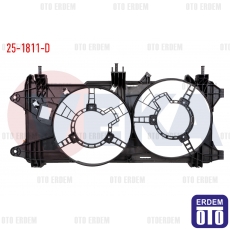 Fiat Doblo Fan Motoru Davlumbazı Çiftli 1.3 Mjt Klima 2005-2010 25-1811-D - 2