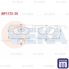 Fiat Doblo Fren Balatası Ön 1.9 Jtd 2001-2010  - 2