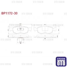 Fiat Doblo Fren Balatası Ön 1.9 Jtd 2001-2010 
