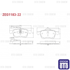 Fiat Doblo Fren Balatası Ön 2010 