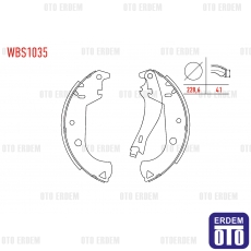 Fiat Doblo Fren Pabucu Arka 2001-2010 