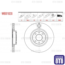 Fiat Doblo Linea Fren Diski Ön 2001-2010 