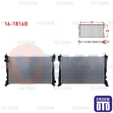 Fiat Doblo Su Radyatörü Brazing 1.3 Mjt 2010 16-1816B - 2