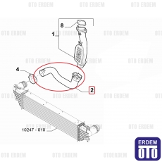 Fiat Doblo Turbo Borusu 1.6 52002498 - 3