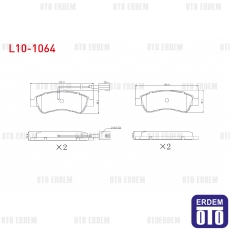 Fiat Ducato Fren Balata Arka 2014- 