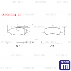 Fiat Ducato Fren Balata Arka Çift Fıslı 2014- 