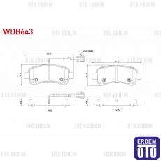 Fiat Ducato Fren Balatası Arka 2014 