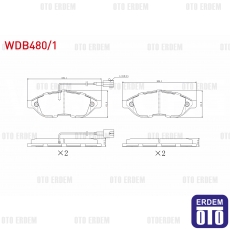 Fiat Ducato Fren Balatası Ön 2006-2014 