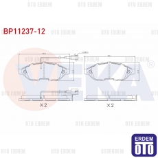 Fiat Ducato / Jumper / Boxer Fren Balata Ön Çift Fişli 2006-2014  - 2