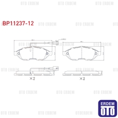 Fiat Ducato / Jumper / Boxer Fren Balata Ön Çift Fişli 2006-2014 