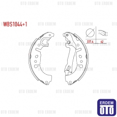 Fiat Egea 1.3 Mjt Fren Papucu Balata Arka 2015- / Fiat 500L 1.6 Mjt 2012- / Fiat 500L 1.3 Mjt 2012- / Fiat 500L 0.9 2012- / Fiat 500L 1.4 2012 