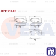 Fiat Egea Fren Balata Arka Ikazlı  - 2