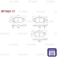 Fiat Egea Fren Balata Ön Ikazlı 