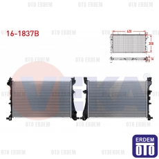 Fiat Egea Su Radyatörü Brazing 1.3 Mjt 2015 16-1837B - 2