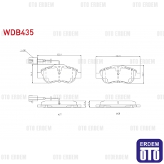 Fiat Fiorino Linea Doblo Grande Punto Fren Balatası Ön 2001 