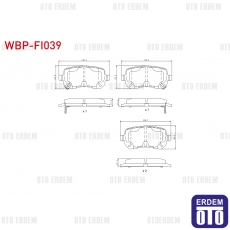 Fiat Freemont Fren Balata Arka 2011>> 