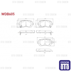 Fiat Freemont Fren Balatası Arka 2011 