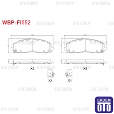 Fiat Freemont Fren Balatası İkazlı Ön 2011 