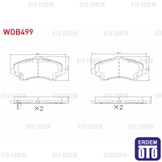 Fiat Freemont Fren Balatası Ön 2011 