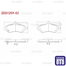 Fiat Freemont Jeep Wrangler III Chrysler Voyager Dodge Nitro Fren Balata 2011-/2007- 