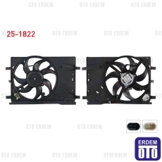 Fiat Grande Punto Fan Motoru Su+Klima Davlumbazlı Rezistanslı Tekli 1.4 2005-2012 25-1822