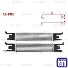 Fiat Grande Punto Turbo Radyatörü (İntercooler) 1.3 Mjt 2005-2012 42-1807