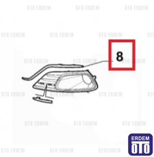 Fiat Linea Ön Tampon Çıtası Sağ Nikelajı 735547970T - 2