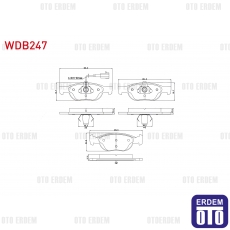 Fiat Marea Brava Bravo Fren Balatası Ön 1995-2007 