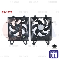 Fiat Marea Fan Motoru Su ve Klima Davlumbazlı Tekli Fan Rezistanslı 1.6i 16v 1996-2007 25-1821 - 2