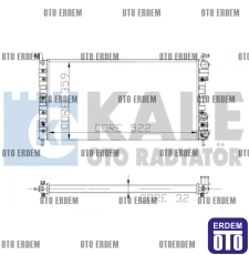 Fiat Palio Motor Su Radyatörü 1 Sıra 46449104 - 2