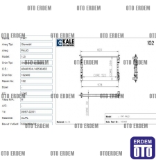 Fiat Palio Motor Su Radyatörü 2 Sıra 46449104 - 2