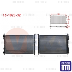 Fiat Palio Su Radyatörü Mekanik (32mm) 1.2i 16V 1996-2005 16-1823-32 - 2