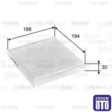 Fiat Panda Kabin Filtresi Valeo 51854923