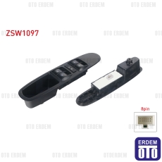 Fiat Punto Evo 2009-2012 Cam Açma Anahtarı Grup Çerçeveli 8 Pin ZSW1097