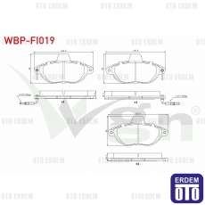 Fiat Scudo Fren Balatası Ön  - 2
