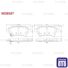 Fiat Sedici Sx4 Fren Balatası Ön 2006 