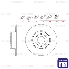 Fiat Stilo Fren Diski Arka 2001-2010 