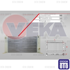 Fiat Stilo Su Radyatörü Mekanik 1.4 16v 2001-2006 16-1830 - 2