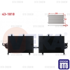 Fiat Tempra 1.4i 1992-1999 Klima Radyatörü 43-1818 - 2