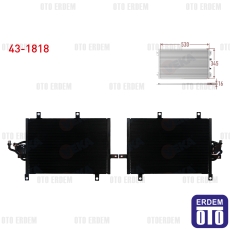 Fiat Tempra 1.4i 1992-1999 Klima Radyatörü 43-1818