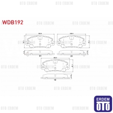 Fiat Uno 60 Fren Balatası Ön 