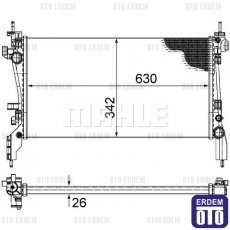 Fiorino  Motor Su Radyatörü Mahle 51790636 - 2