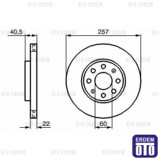 Grande Punto Ön Fren Diski Takım Ferodo 55700920 - 2