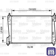 Grande Punto Su Radyatörü 1.3Mjet Valeo 55704136