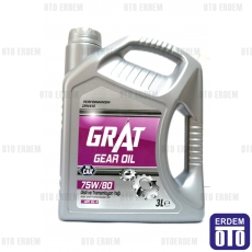 Grat Şanzıman Yağı 3 Litre 75w80 Yarı Sentetik 