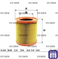 Hava Filtresi 1.9 EXPRESS DİZEL 7701034705