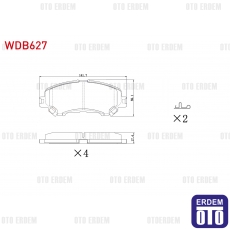 Kadjar Megane Talisman Fren Balatası Ön 2013 