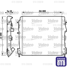 Kangoo Motor Su Radyatörü Valeo 8200072713