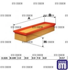 Laguna 1 Hava Filtresi 1.8 2.0 7701037111